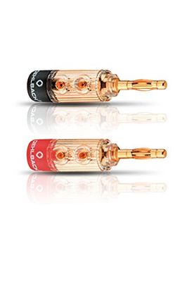 Oehlbach XXL Fusion Conectores coaxiais (4 unidades), vermelho