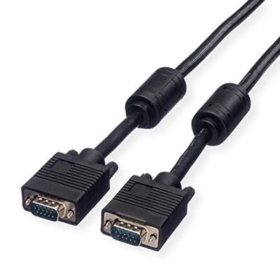 ROLINE Cavo monitor con nucleo in ferrite, DDC (M/M HD 15 poli, 15m)