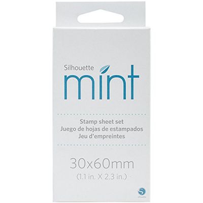 Silhouette Use o conjunto de folhas criar selos personalizados Mint, borracha, multicolorido, 2,75 x 4 x 0,02 polegadas