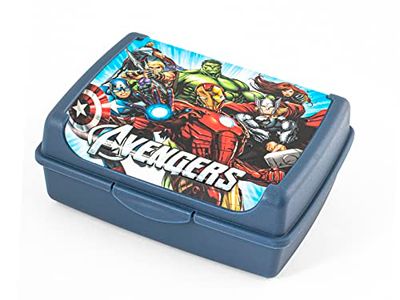 Home Avengers Evergreen pudełko na lunch dla dzieci, uchwyt na przekąski z tworzywa sztucznego, nie zawiera BPA, 17 x 13 cm