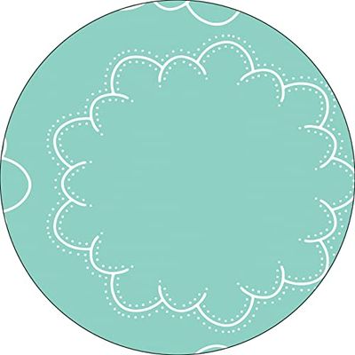Bonateks, Round Digital Printed Mouse Pad, Non-Slip Base, for Office and Home, Diameter:22cm