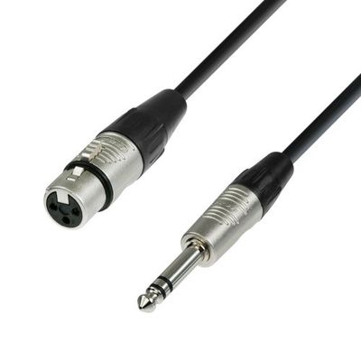 Adam Hall Cables 4 STAR BFV 0300 - Câble Micro REAN XLR femelle vers Jack 6,35 mm TRS stéréo 3 m