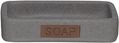 SEALSKIN Pierra Portasaponetta, Grigio, 8.6 x 2.5 x 12.2 cm