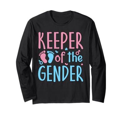 Custode del genere rivelano regali per feste per essere baby shower Maglia a Manica
