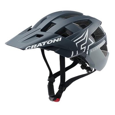 Cratoni Allset Pro Casques Mixte, Steel/Blue Matt, L
