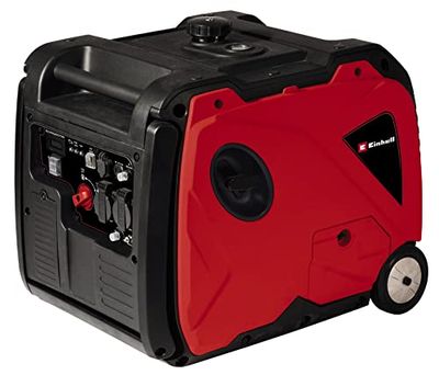 Einhell Generador de corriente (gasolina) TE-IG 3500 (máx. 3300 W, depósito 8,3 l, inverter, pot. permanente 3200 W, motor de 4 tiempos, 2 conexiones 230 V, 2 USB, 1 seguro a falta de aceite 12 V)