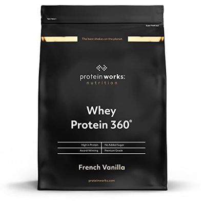 Protein Works - Whey Protein 360, Premium Whey Protein Powder Blend, No Added Sugar Protein Shake, 20 Servings, French Vanilla, 600 g