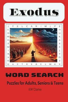 Exodus: Word Searches with Easy to Read Print about Book of Exodus, Bible, | 6x9 inches, 110 ... Puzzles ... Gift for Travels and Free Times