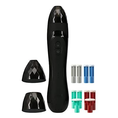 PMD Personal Microderm Elite Pro - At-Home Microdermabrasion Machine with Kit for Face & Body - Exfoliating Crystals and Vacuum Suction for Fresh and Radiant Skin - Three Speed and Suction Options