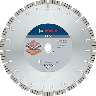 Bosch 2 608 602 648 - Disco de corte de diamante Best for Stone - 350 x 20,00 + 25,40 x 3,2 x 15 mm (embalagem de 1)