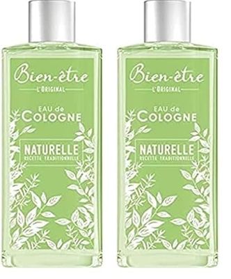 Bien Être - Eau de Cologne Naturelle - 500 ml (Lot de 2)