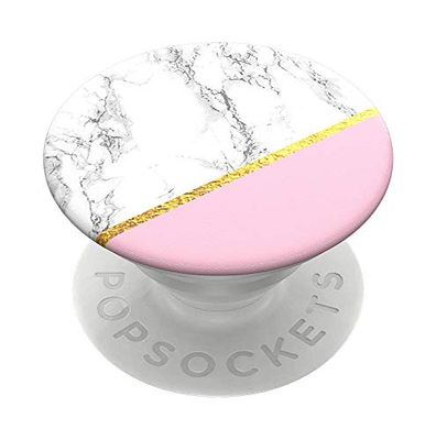 PopSockets PopGrip - Soporte y Agarre para Teléfonos Móviles y Tabletas con un Top Intercambiable - Marble Chic