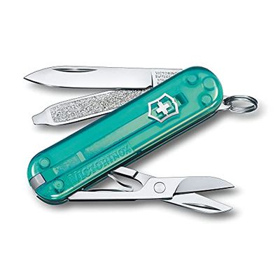 Victorinox, Classic SD, Coltellino Svizzero, Originale, Multiuso, Campeggio, 7 Funzioni, Lama, piccola, Lima per unghie
