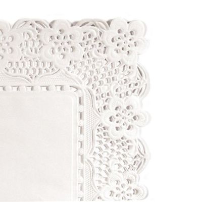 Garcia de Pou Rectangular Doilies, Paper, White, 50 x 40 x 30 cm