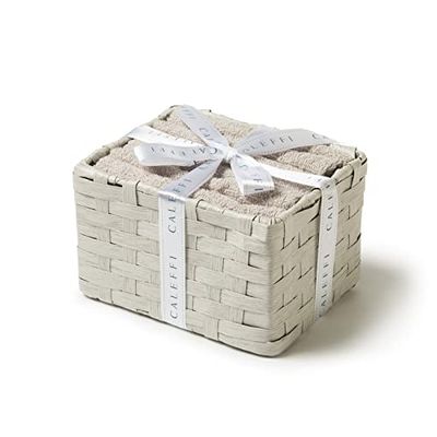 Caleffi - Lot de serviettes de bain 3 pièces en 100% coton – 3 serviettes 60x110 cm, ultra absorbantes et douces, idéales comme drap de bain, serviette de toilette et essuie-main - Serviette Bain
