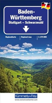 Baden-Württemberg / Stuttgart, Black Forest (7) (Regional maps - Germany)