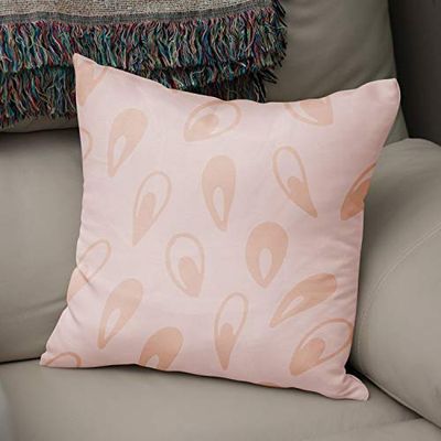 BonaMaison Fundas para Cojínes, Naranja y Blanco Roto Funda de Almohada Elegante y Suave para Sofá Coche Moderna Decoración del Hogar Habitación, 43x43 Cm - Diseñado y Fabricado en Turquía