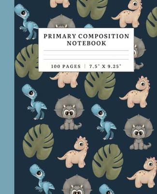 Primary Story Journal Composition Book: Primary Composition Notebook with Drawing Space