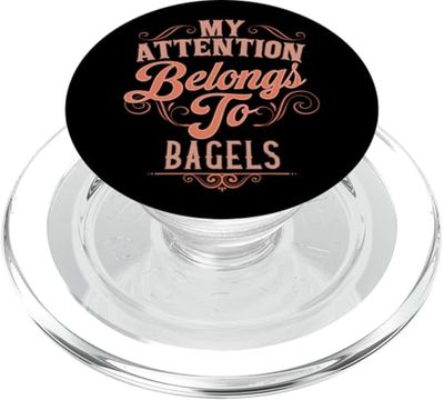 Divertente Bagel Amante Panetteria Foodie Colazione Cibo PopSockets PopGrip per MagSafe