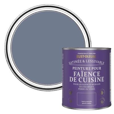 Rust-Oleum Peinture Violette Résistante à l'eau pour Faïence de Cuisine, Finition Satinée - Hush 750ml