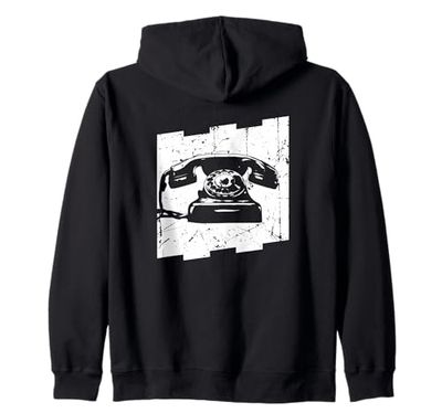 Teléfono Retro Teléfono Vintage Sudadera con Capucha