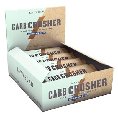 Myprotein Vegan Carb Crusher Protéine Whey Chocolat Sel Marin 60 g Boîte de 12 1 g