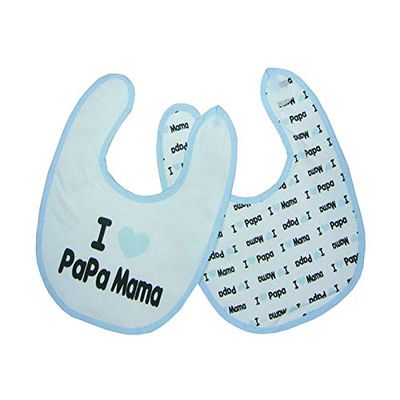 Duffi Baby 4003-12 - Babero estampado con eva + velcro (2 piezas) 22x26 cm., niños