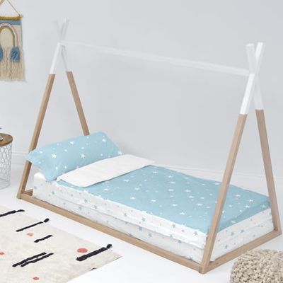 Little star Saco nórdico 105x200 cm (Cama 105) Con relleno Azul