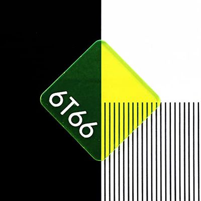 Perspex 6T66 Fluorescent Acid Green Cast Acrylic Sheet - 150x125x3mm