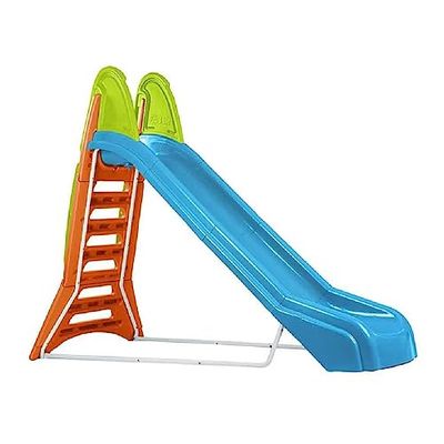 FEBER - Mega Slide, Gran Tobogán Infantil con Agua y Pasamanos, Escaleras Antideslizantes, Resistente, Seguro y de Fácil Montaje, Peso Máximo 50 kg, para Niños de 3 a 10 años, Famosa (800009709)