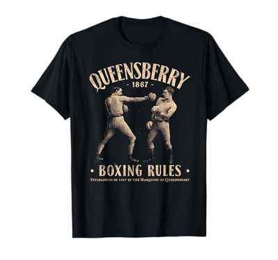 Queensberry Boxing Rules: Vintage Distressed Boxing Maglietta