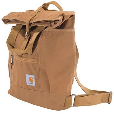 Carhartt - Mochila convertible unisex duradera con correas ajustables y funda para ordenador portátil, Carhartt Brown, talla única