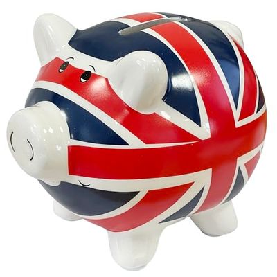 Lesser & Pavey Doos, Union Jack Piggy Spaarpot S, One Size