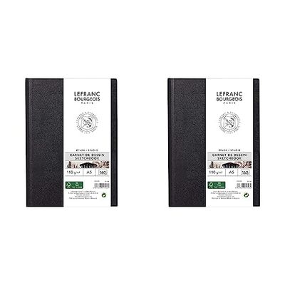 Lefranc Bourgeois Papier Dessin 150gr 50 feuilles A5 (Lot de 2)