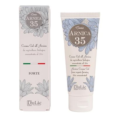 Arnica 35, Crema Gel Estratti BIO 35%, Arnica per Cavalli Uso Umano, 75 ml, Crema Corpo Rinfrescante con Menta Piperita ed Eucalipto, Massaggio Pelle di Muscoli e Articolazioni, Made in Italy