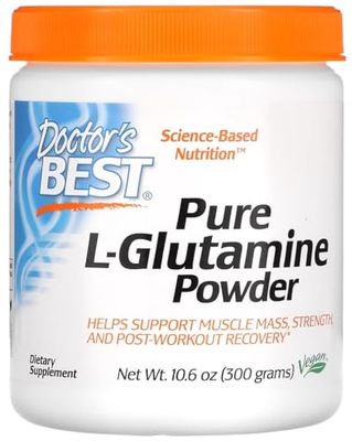 Doctor's Best - L-Glutamine Powder | Supports Gut Health and Muscle Recovery - 300g