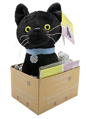 Joy Toy 20648 Joytoy prinses Maja van Hohenzollern Pauli Adopt me pluche 18 cm met armband voor de nieuwe BFF en geïllustreerd voorleesboek in geschenkdoos 12 x 15 x 25 cm, meerkleurig, eenheidsmaat