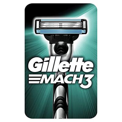 Gillette Mach3 Men's Razor - 1 Blade, Engineered with Precision Cut Steel for Up to 15 Shaves Per Blade