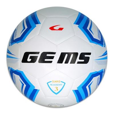 Gems UN07-0302 Olympic ACADEMY UNISEX Fotboll vit/ljusblå storlek 3