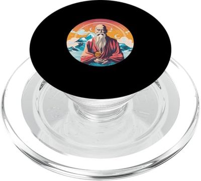 Retro de los 80 de Lao Tse PopSockets PopGrip para MagSafe