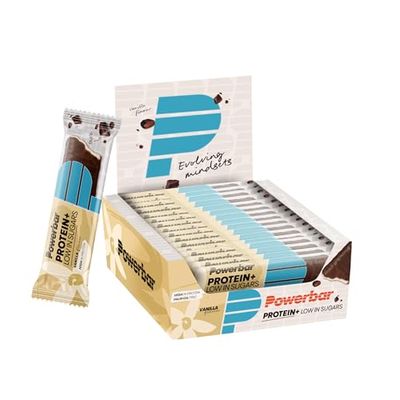 Power Barr Protein Plus Low Sugar Vanilla 16x35g - High Protein Low Sugar Riegel