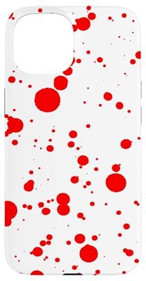 Red Splatter Paint Case for iPhone 15