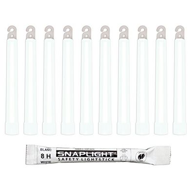 Cyalume Bastoncini Luminosi Bianco SnapLight Glow Sticks 15 cm - 6 Inch Light Stick ultra-luminoso con una durata da 8 Ore (Scatola da 500 pezzi)