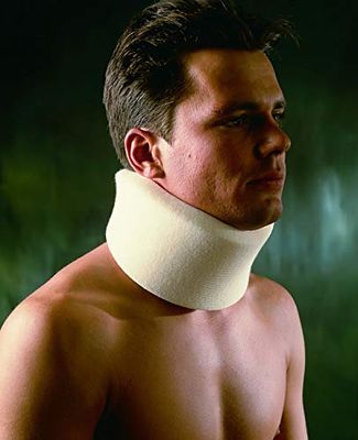 Vulkan Long Shallow Medicollar Neck Support, Ideal for Minor Injuries, Whiplash, Trauma, or Post Operative Care, Pain Relief and Support Brace for Neck Pain, Comfortable, 7 cm High x 48 cm Long