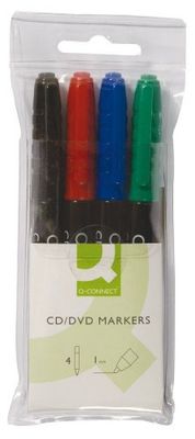 CD/DVD marker - etui met 4 kleuren