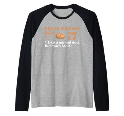 Baker Dad Definizione Pane Making Maglia con Maniche Raglan