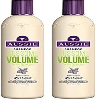 Aussie Aussome Volume Shampoing, Végan, Apporte Du Volume Et Nourrit Les Cheveux Plats Et Fins, 300 ml (Lot de 2)
