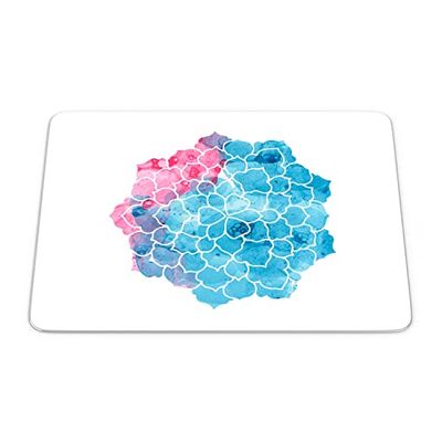 Bonamaison, Tappetino per mouse rettangolare, con stampa digitale, antiscivolo, per ufficio e casa, dimensioni: 22 x 18 cm