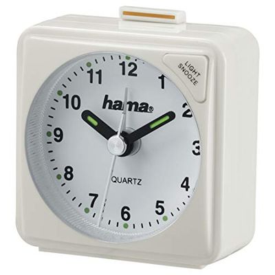 Hama Relógio de viagem A50, 5,6 x 3 x 5,6 cm, branco