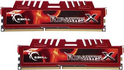 G.Skill - F3-12800CL10D-16GBXL - 16 GB RipjaWSX - RAM memory (2 x 8 GB kit, DDR3-1600 MHz, PC3 12800, CL 10), Red
